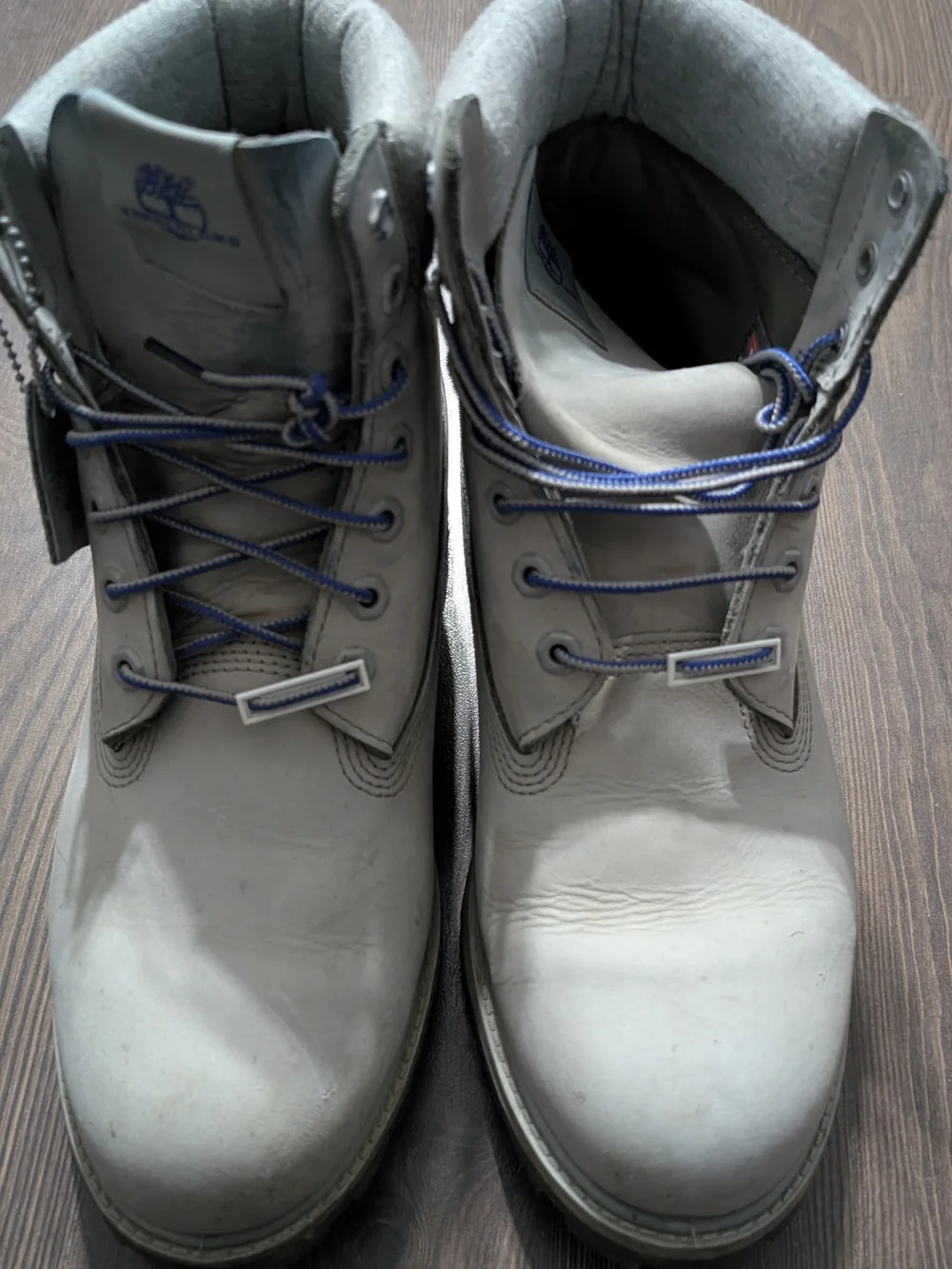 Timberland Men's Light Gray Lace-Up Work Boots